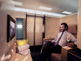 Illustration for article titled Etihad's New 'Residence' First Class Will Make You Insanely Jealous